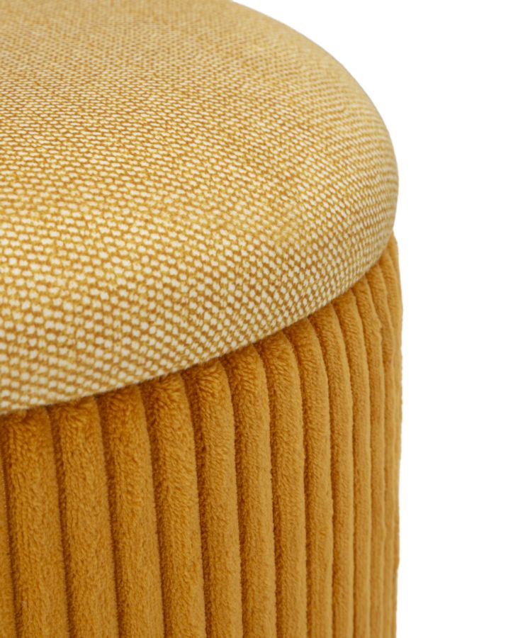 tárolós puff készlet – 2 db – Mustársárga