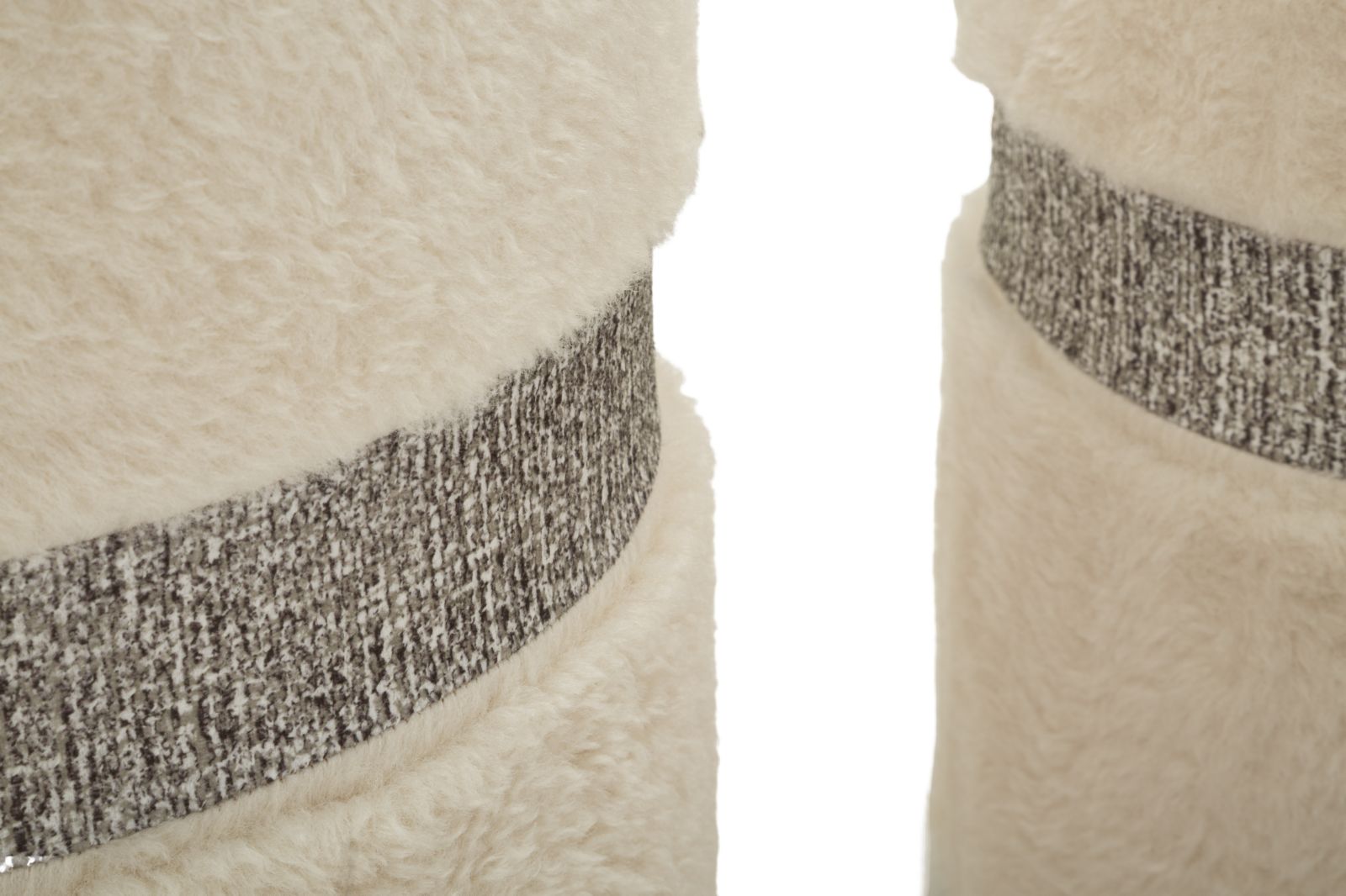 krém színű puff készlet – 2 db – Saint-Moritz
