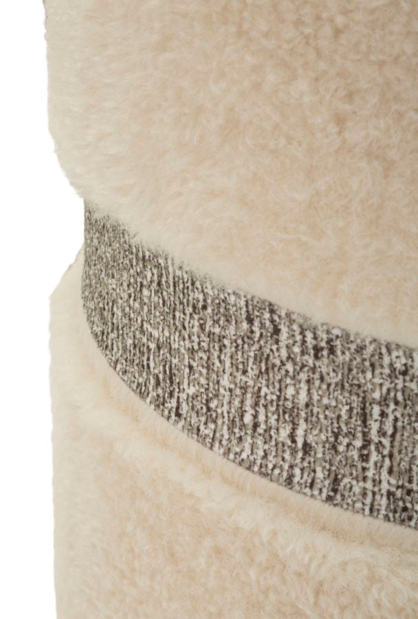 krém színű puff készlet – 2 db – Saint-Moritz