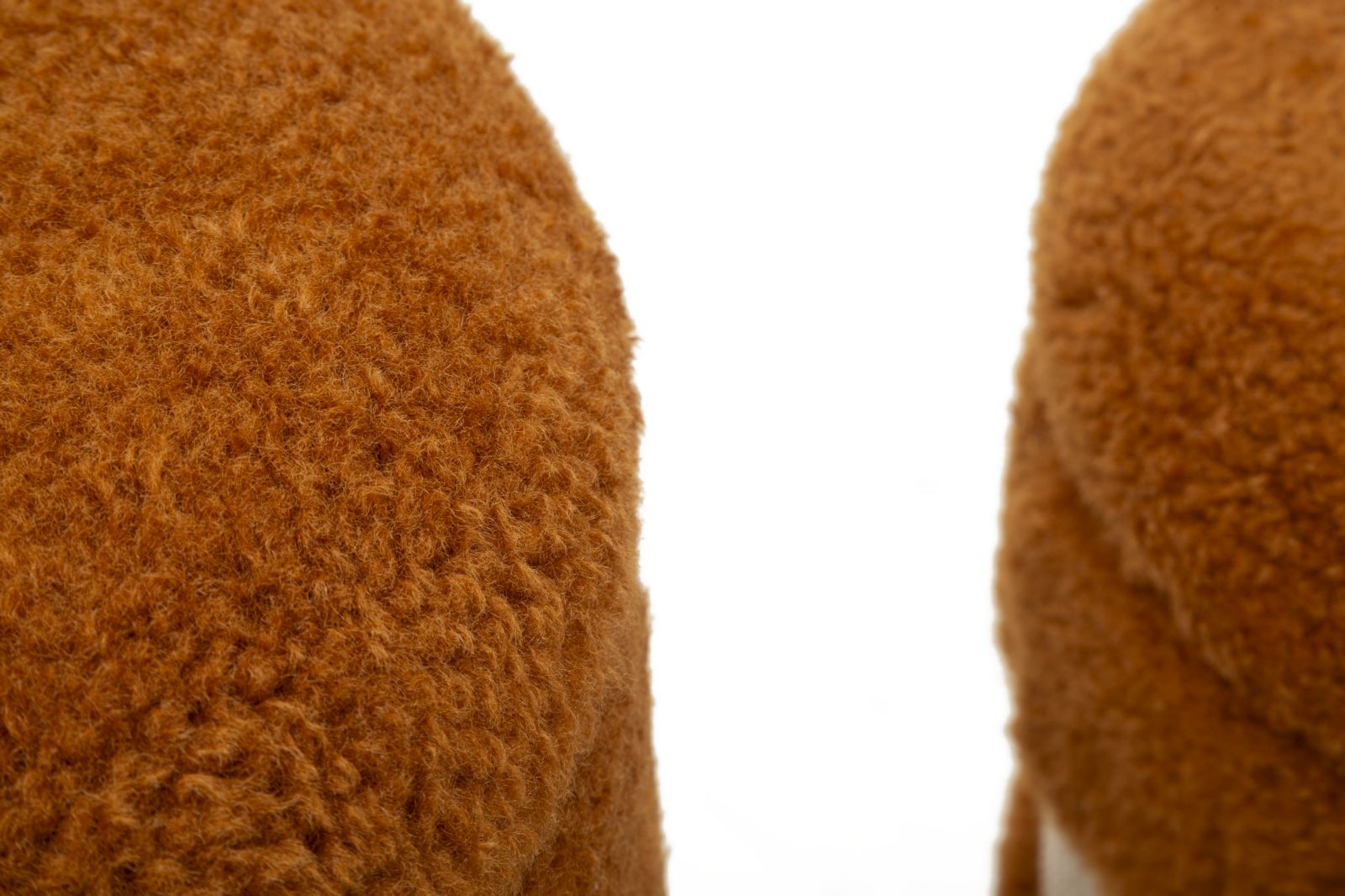 Teddy puff készlet – 2 db, barna – Retro