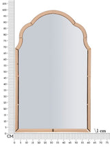 TANGIER Modern fali tükör Rózsaszín 62X1X100 ( belső tükör mérete 55X94) cm Fali tükör Mauro Ferretti