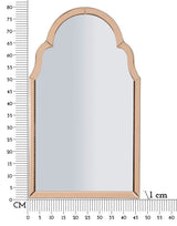 TANGIER Modern fali tükör Rózsaszín 47X1X80 ( belső tükör mérete 41X74) cm Fali tükör Mauro Ferretti
