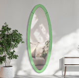 OSLO Modern fali tükör zöld 55X2X150 ( belső tükör mérete 42,5x137,5) cm Fali tükör Mauro Ferretti