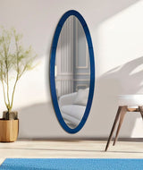 OSLO kék Modern fali tükör 55X2X150 ( belső tükör mérete 42,5x137,5) cm Fali tükör Mauro Ferretti