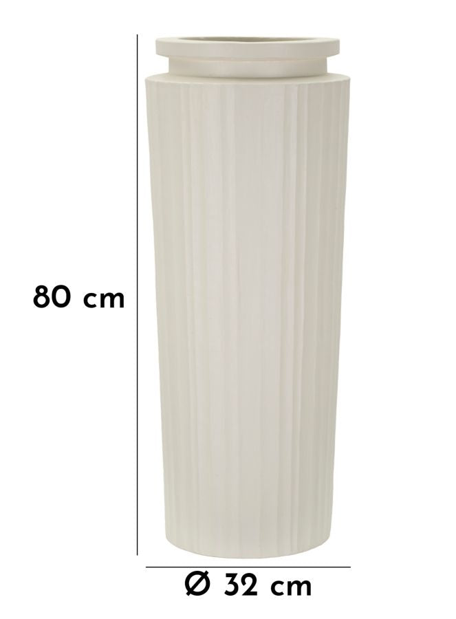 Bianca magas modern pdalóváza 80 cm krém Váza Mauro Ferretti