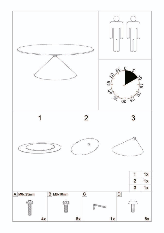 Space márvány hatású ovális étkezőasztal 180x90 cm – modern design, fekete talppal Étkezőasztal Mauro Ferretti