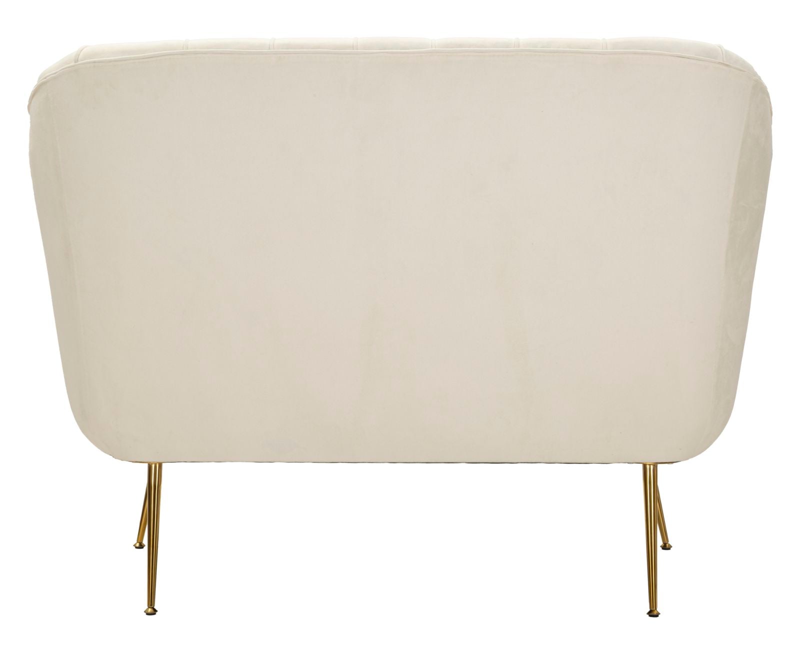 Modern bársony Kanapé két személyes krém párnákkal 130×83×91 cm Kanapé Mauro Ferretti