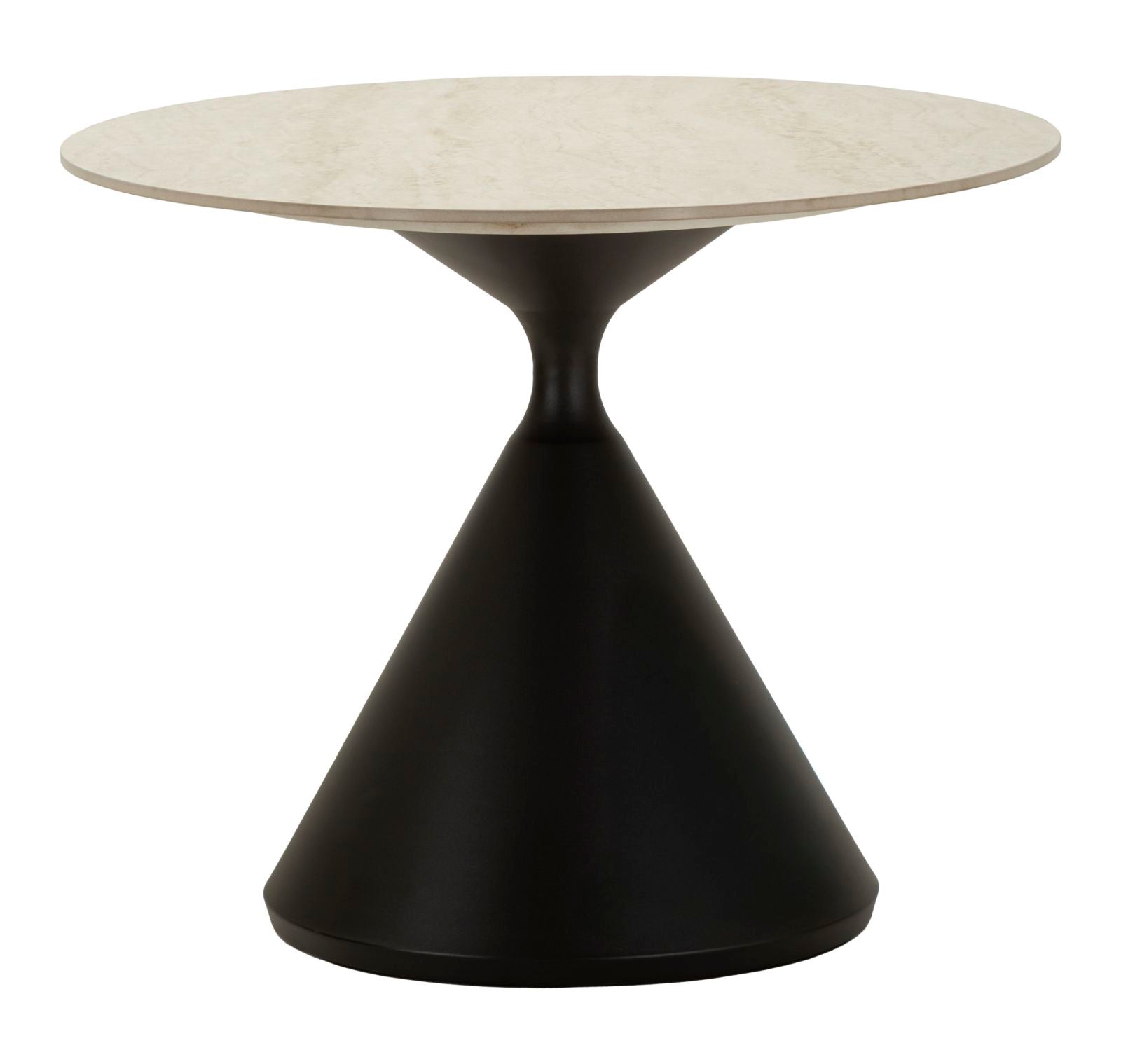 Space márvány hatású ovális étkezőasztal 180x90 cm – modern design, fekete talppal Étkezőasztal Mauro Ferretti