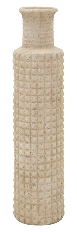 Magas padlóváza 97 cm bézs kőhatású dekorral