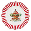 Karácsonyi porcelán desszertes tányér - 20 cm - körhintás Royal Christmas