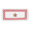 Karácsonyi porcelán kínáló tálca - 27x12,5 cm - körhintás Royal Christmas