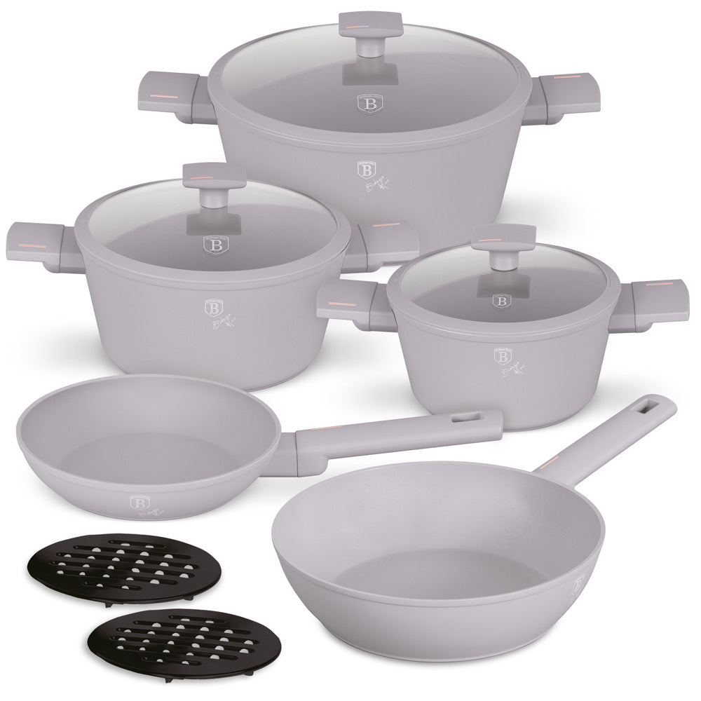 10 részes indukciós edénykészlet Berlinger Haus Taupe Collection