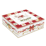 Karácsonyi porcelán kicsi desszertes tányér 4 db szett Ø 16 díszdobozban Christmas Tale