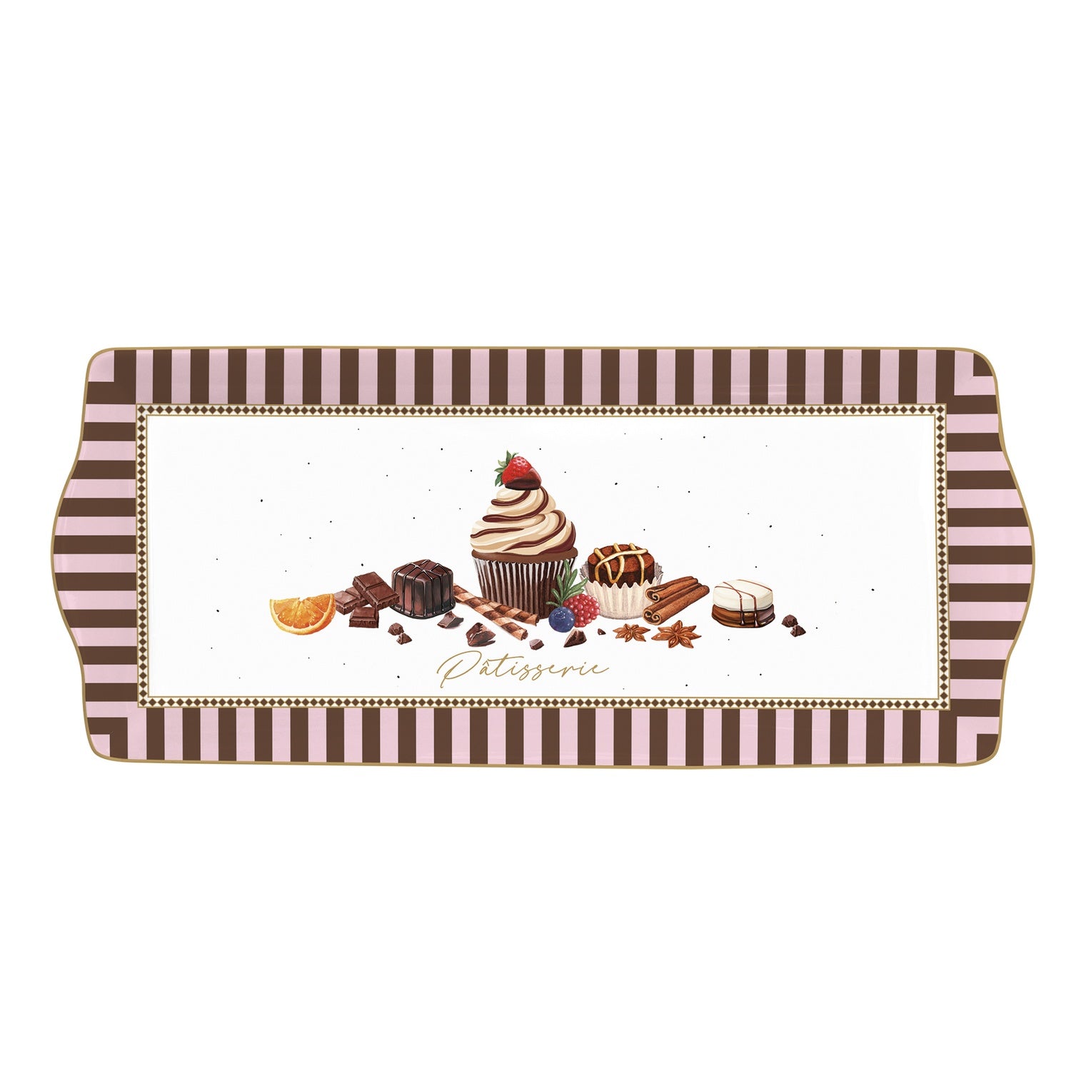 Porcelán kínáló tálca 35x15 cm Sweet Moments