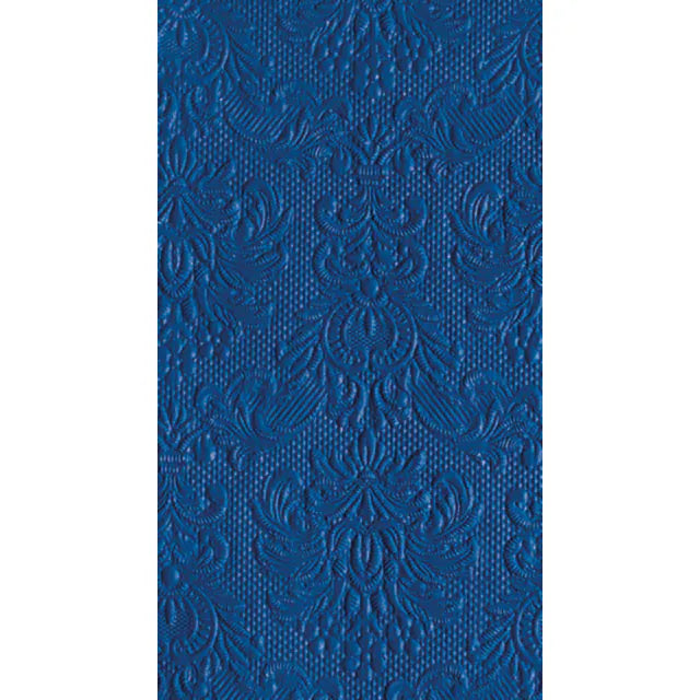 Elegance sötét kék dombornyomott papírszalvéta 33x40 cm 12 db-os