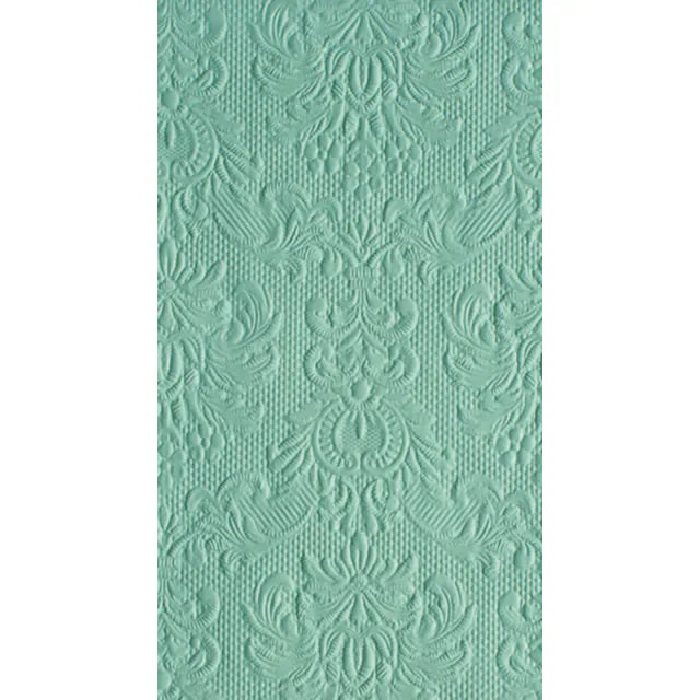 Elegance pale aqua dombornyomott papírszalvéta 33x40 cm 12 db-os