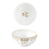 Karácsonyi porcelán tálka Ø 12 cm fehér arany mikulásvirág White Elegance