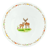 Őszi erdei mintás porcelán nagy mély tál 23 cm Fairy Forest