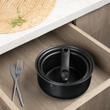 12 részes indukciós edénykészlet matt fekete Berlinger Haus Matte Black