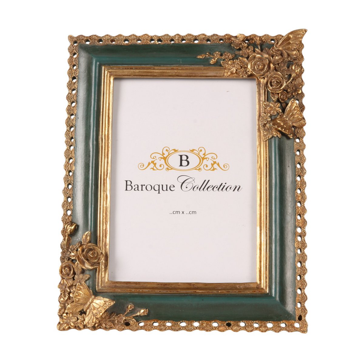 Vintage képkeret 13 × 18 cm – zöld
