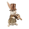 Dekor figura nyúl hegedűvel 16 cm – arany