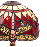 Tiffany asztali lámpa 20 cm – Belle Rouge, Garnet
