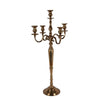Vintage gyertyatartó 104 cm – 5 ágú, arany