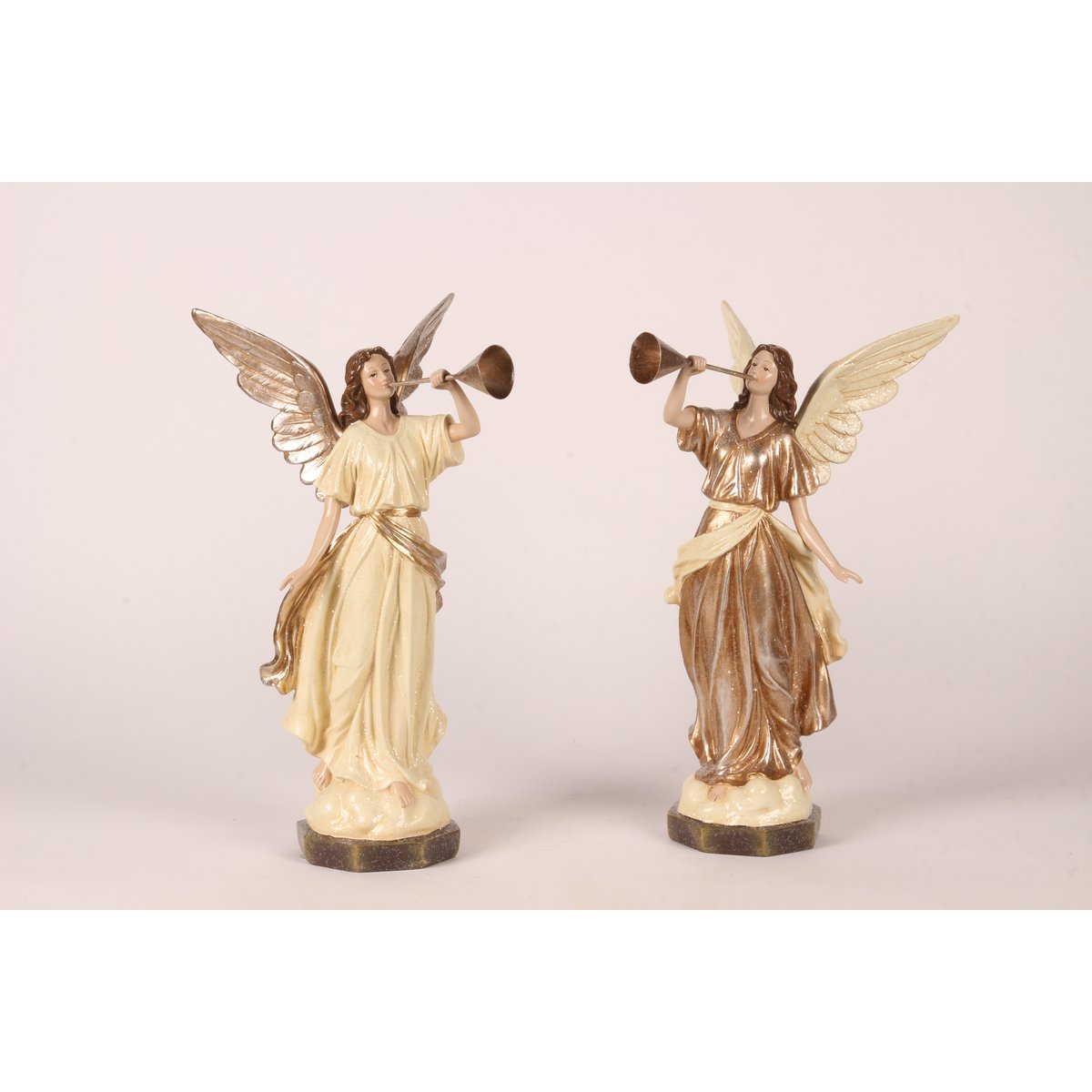 Dekor figura angyal 41 cm – bézs
