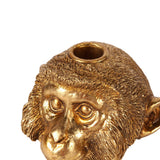 Vintage gyertyatartó 9 cm – majmos, arany