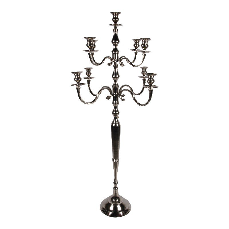 Vintage gyertyatartó 182 cm – 9 ágú, ezüst