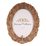 Vintage képkeret 13 × 18 cm – pávás, arany