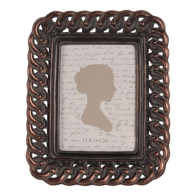 Vintage képkeret 13 × 18 cm – barna