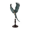 Dekor figura papagáj figura állványon 52,5 cm – kék