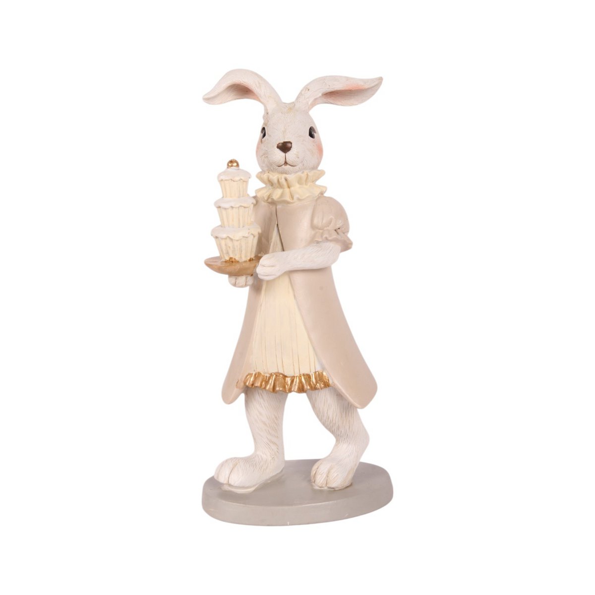 Barokk dekor figura nyúl 23 cm
