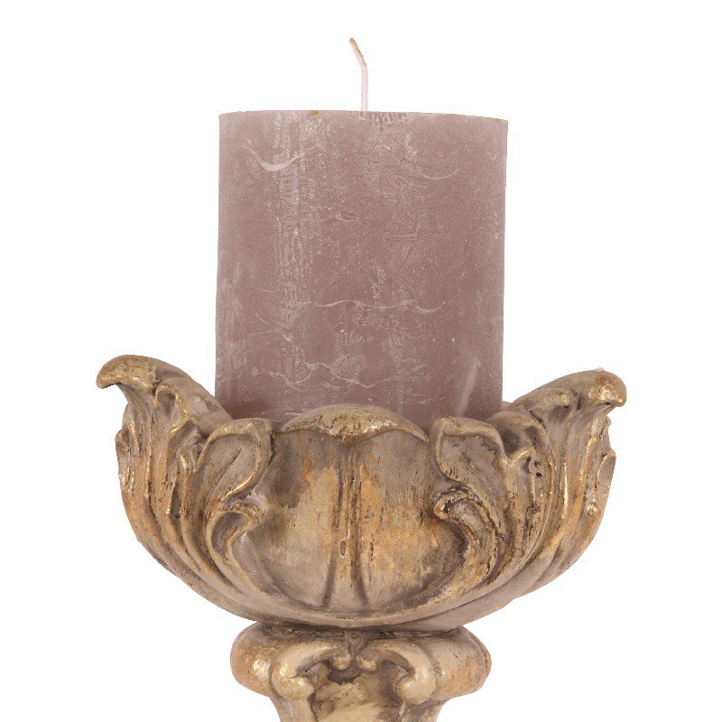 Vintage gyertyatartó 47 cm – bézs