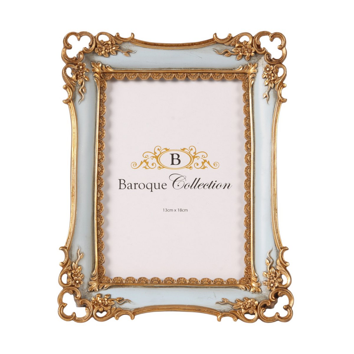 Vintage képkeret 13 × 18 cm – kék
