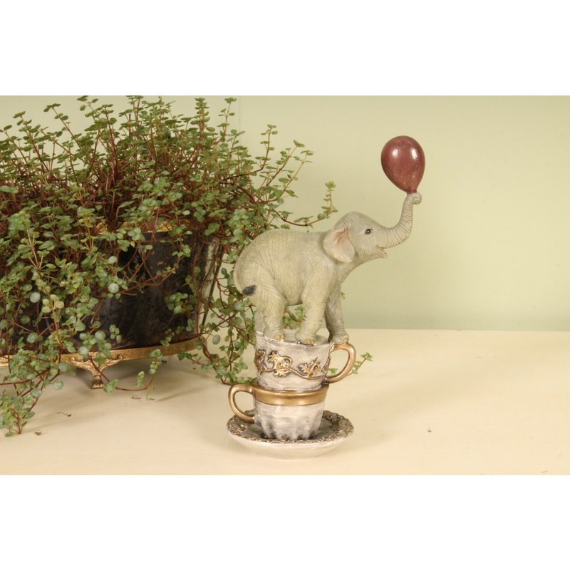 Dekor figura elefánt 21 cm