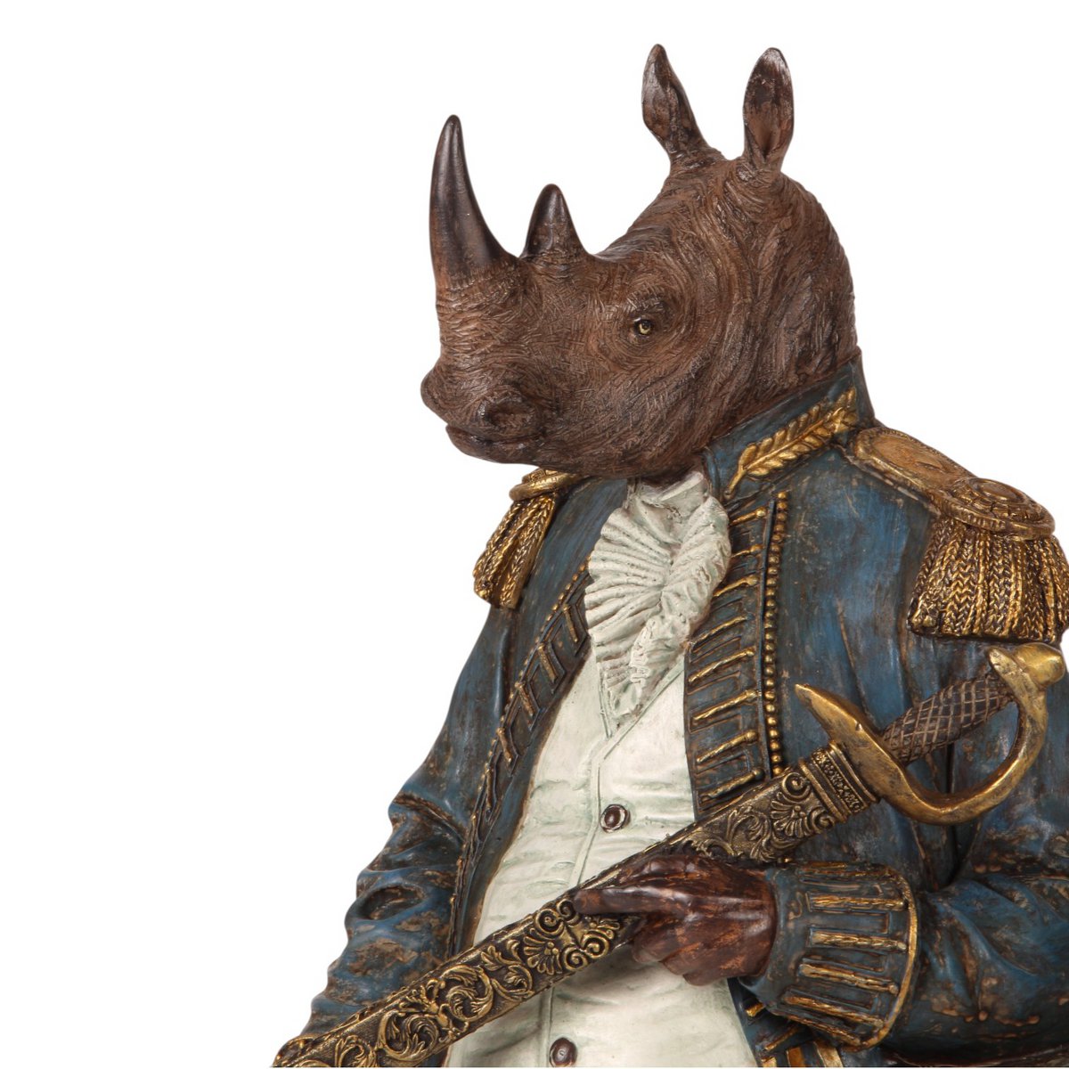 Dekor figura álló orrszarvú