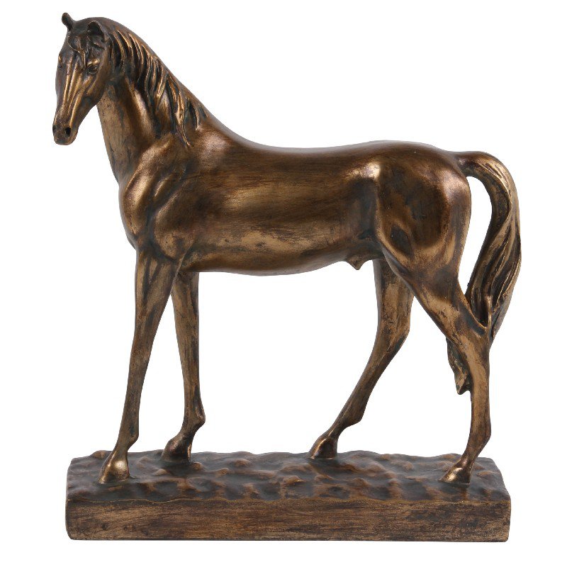 Dekor figura ló 28 cm – arany