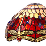 Tiffany asztali lámpa 40 cm – Belle Rouge, Garnet