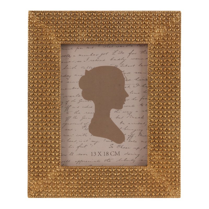 Vintage képkeret 13 × 18 cm – Guld