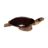 Dekor figura teknős 88 cm – barna