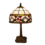 Tiffany asztali lámpa 20 cm – Museum, piros