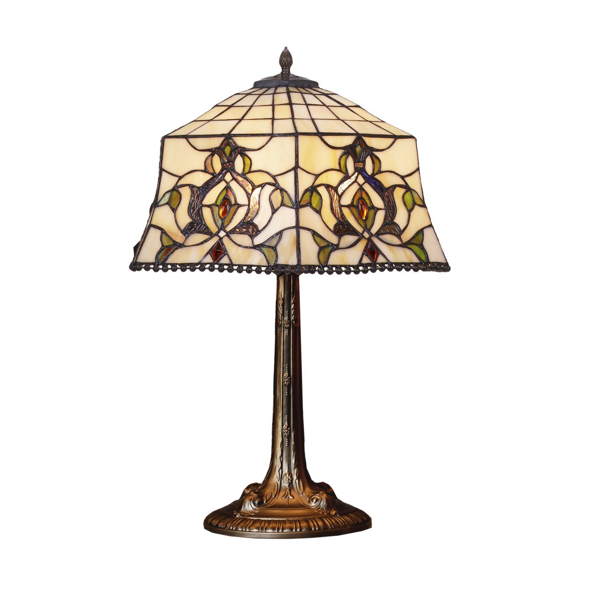 Tiffany asztali lámpa 40 cm – Hexa