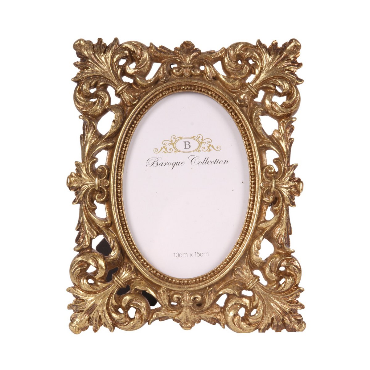 Vintage képkeret 10 × 15 cm – ovális, arany
