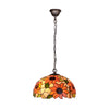 Tiffany függőlámpa 40 cm – Diamond, borostyán