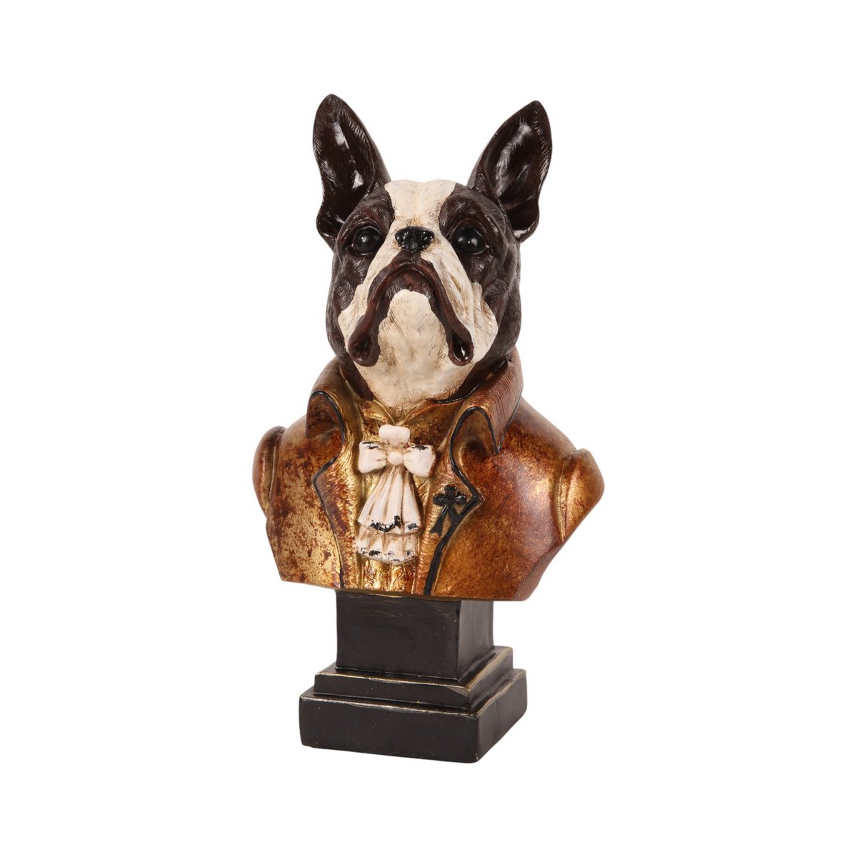 Dekor figura kutya büszt 14 cm – arany