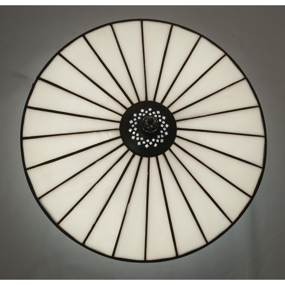 Tiffany mennyezeti lámpa 30 cm – Illumina, fehér