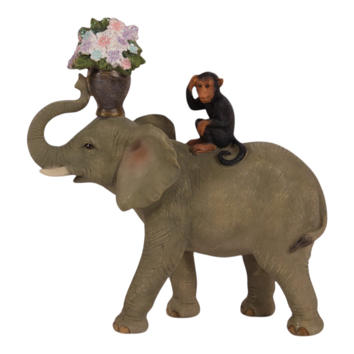 Dekor figura elefánt 18 cm