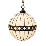 Tiffany függőlámpa 30 cm – Illumina, fehér